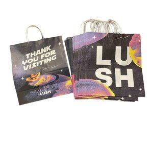 Lot of 20 LUSH Paper Shopping Bags Reusable Bags